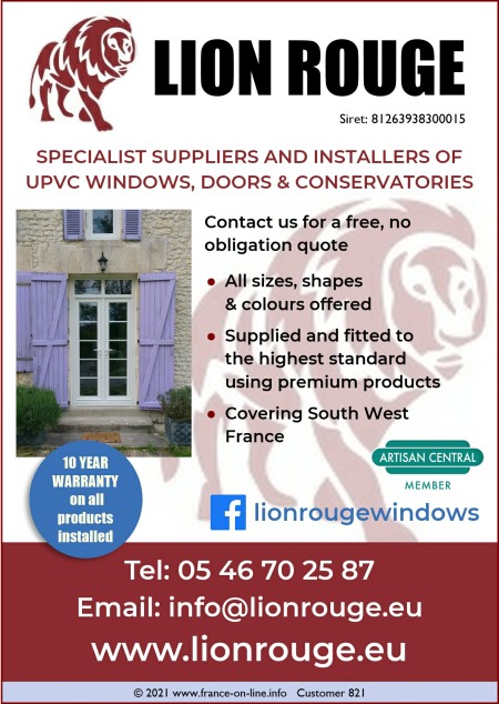 Lion Rouge - Suppliers and installers of PVCu windows France